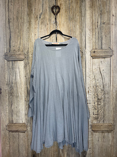 Preloved Privatsachen Grey/Blue Tunic Dress