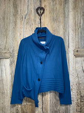 Preloved Lurdes Bergada Teal/Turquoise Fine Knit Cardigan