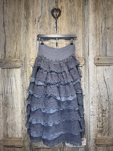 Ewa i Walla Dim Grey Organdie Jinelle Skirt AW23 22206