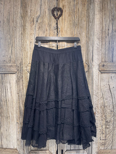 Preloved Ewa I Walla Black Tulle Skirt