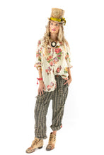 Magnolia Pearl Preloved Moonlight Appliqué Freydis Shirt 1209