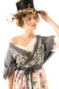 Magnolia Pearl Adelaide Embroidered Wrap Top 1158