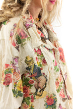 Magnolia Pearl Preloved Moonlight Appliqué Freydis Shirt 1209