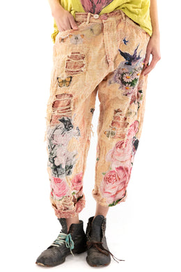 Magnolia Pearl Preloved Soleil En Rose Jacquard Appliqué Miner Denims 345