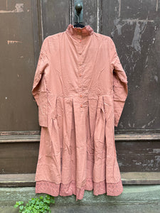 Ewa i Walla Old Rose Cotton Shirt Dress 55683 AW20