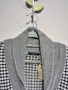 Preloved Sita Murt Grey Wool Mix Short Sleeve Cardi