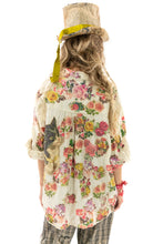 Magnolia Pearl Preloved Moonlight Appliqué Freydis Shirt 1209