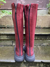 Lofina Platform Stretch Fabric & Leather Boot 21-225