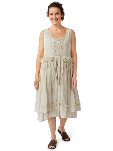 Ewa i Walla Soft Mint Embroidered Organdie Dress 55752 SS22