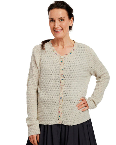 Ewa i Walla Cream Knitted Cardigan 44785 SS21