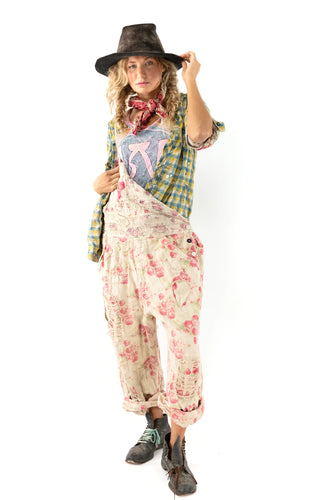 Magnolia Pearl Daphne Floral Print Overalls 041