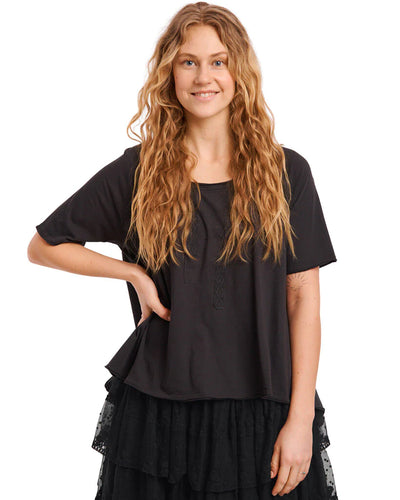 Ewa i Walla Vintage Black Top 44763 SS21