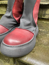 Lofina Platform Stretch Fabric & Leather Boot 21-225