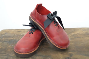 Handmade Red Leather Shoes Size 5 by 'Shŵs & Bŵts by Anna'